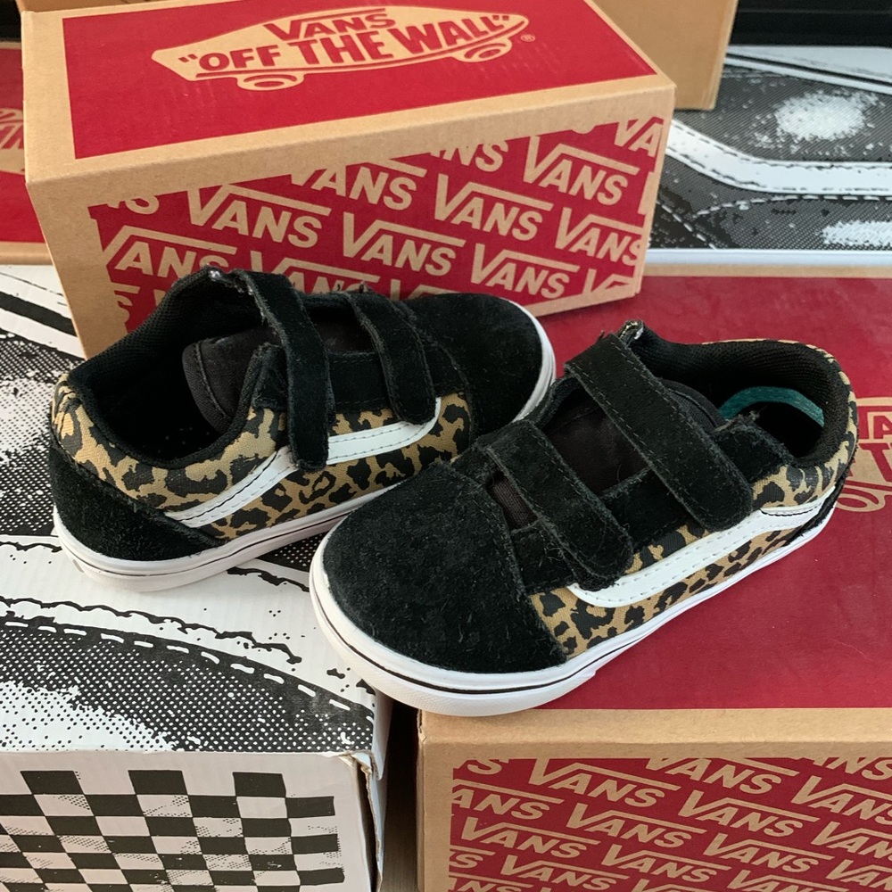 Vans old school. Leopard black/True white